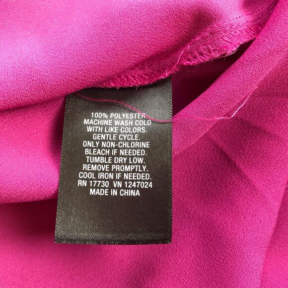 Mossimo Pink Short Sleeve SZ XS Blouse Target faux Wrap Womens Career - Picture 9 of 9